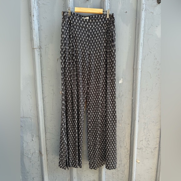 Anthropologie Elevenses Kaimana black and white Palazzo Pants, Small - Picture 3 of 11